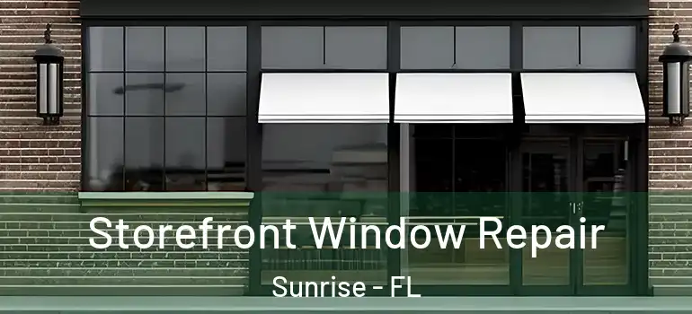  Storefront Window Repair Sunrise - FL