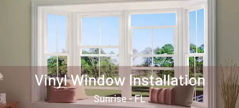  Vinyl Window Installation Sunrise - FL