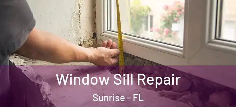  Window Sill Repair Sunrise - FL